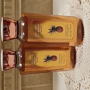 New Bath & Body Works Costa Rica Pink Pineapple Sunrise Set Of 2 Body Wash